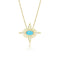 Dominique Cohen celestial turquoise and diamond<br>delicate pendant necklace <span class='visuallyhidden'>Text, call 323-404-2959 for shopping help.</span>